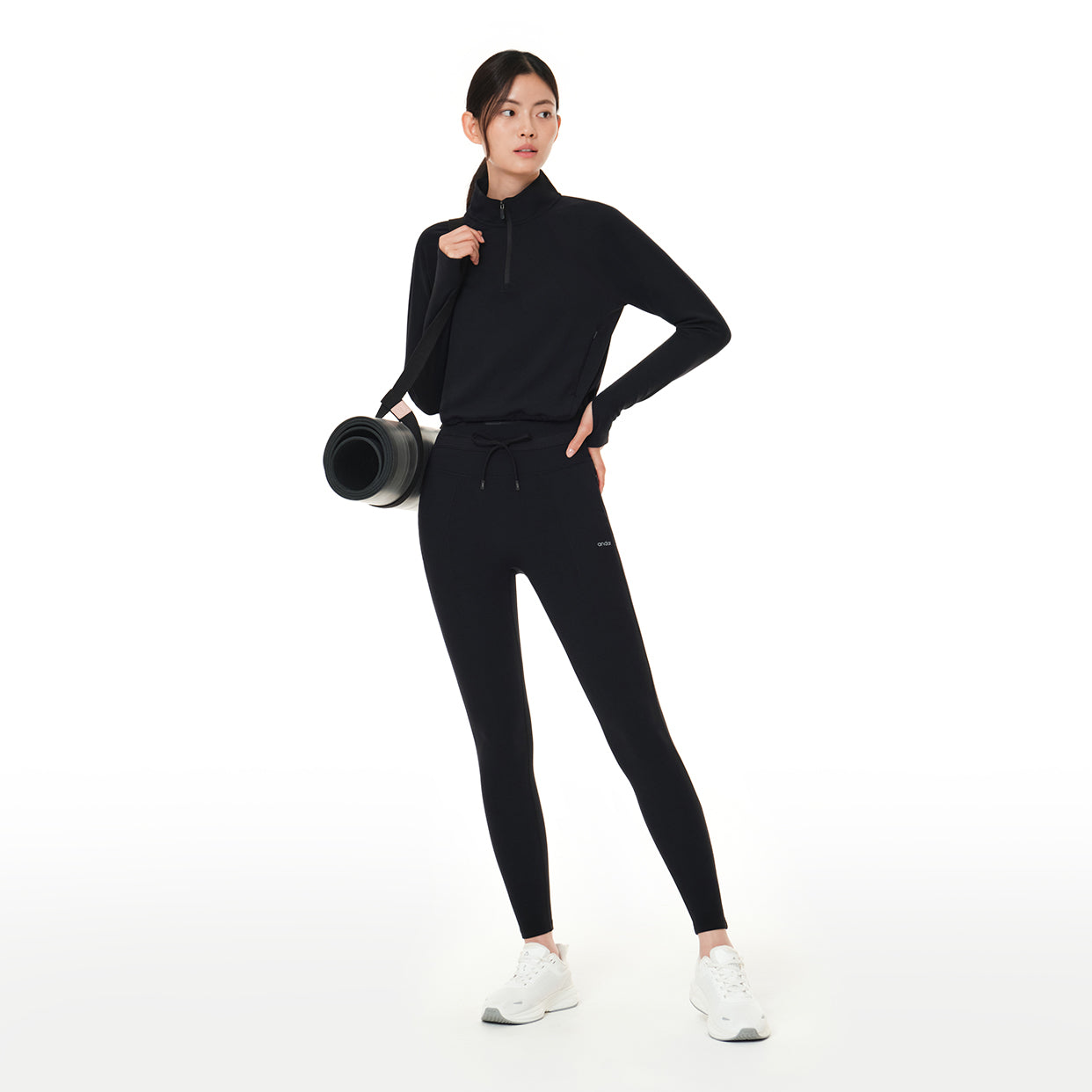 【新品】andar Relair ブラック 9分丈 Sサイズ relair 裏起毛 ストリング ポケット レギンス (9分丈) – andar JAPAN