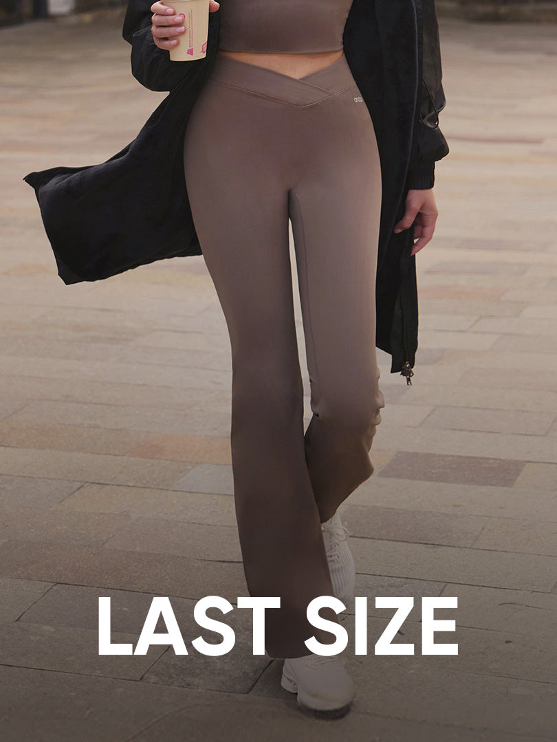 LAST SIZE] Airywin ストライプ フレアレギンス | andar JAPAN