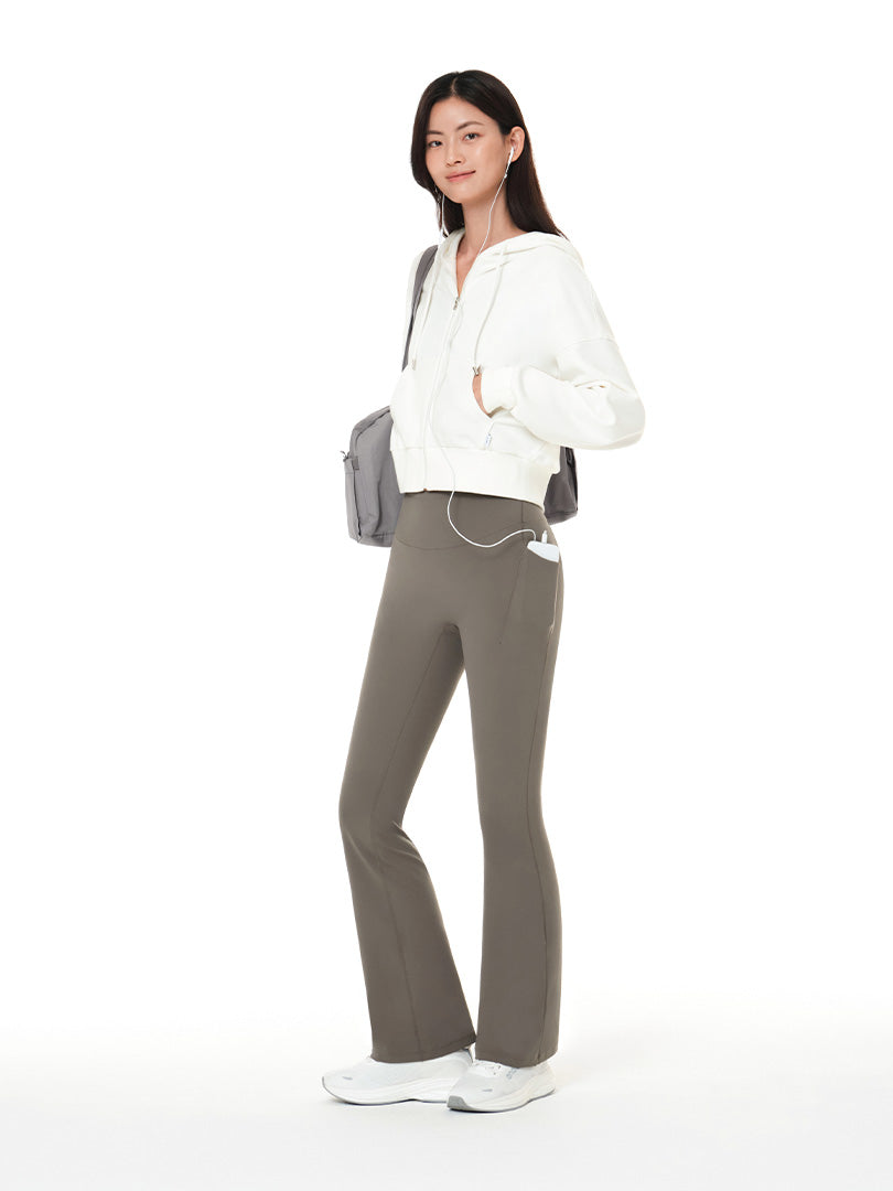 Airywin 裏起毛 ポケット シャロンフレアレギンス | andar JAPAN