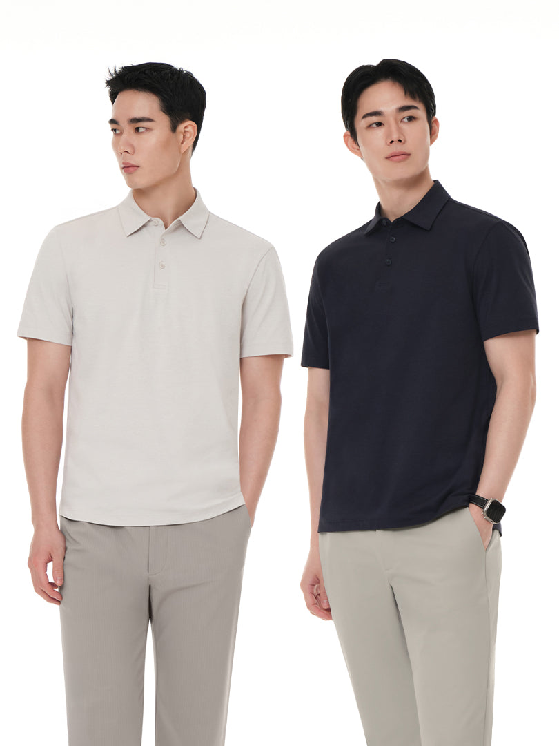 ari0001　anewポロシャツ2枚セット 2SET] NEW Airy Fit メンズ ポロシャツ (半袖) | andar JAPAN