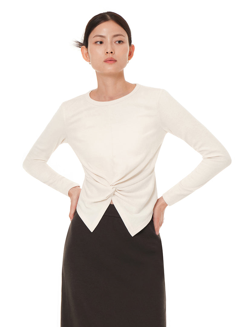 OUTLET] ワンダーニット ツイスト スリットトップス (長袖) – andar JAPAN