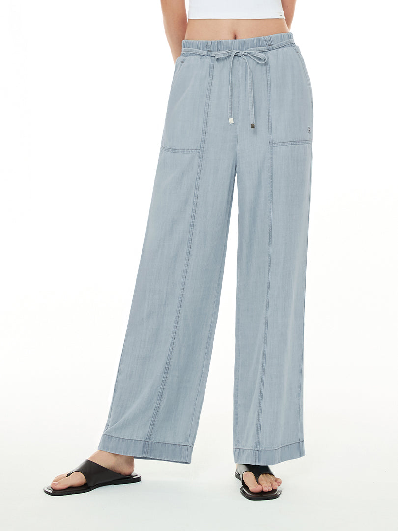 アンダール　冷感デニムパンツ Ice Tencel デニムワイドパンツ | andar JAPAN