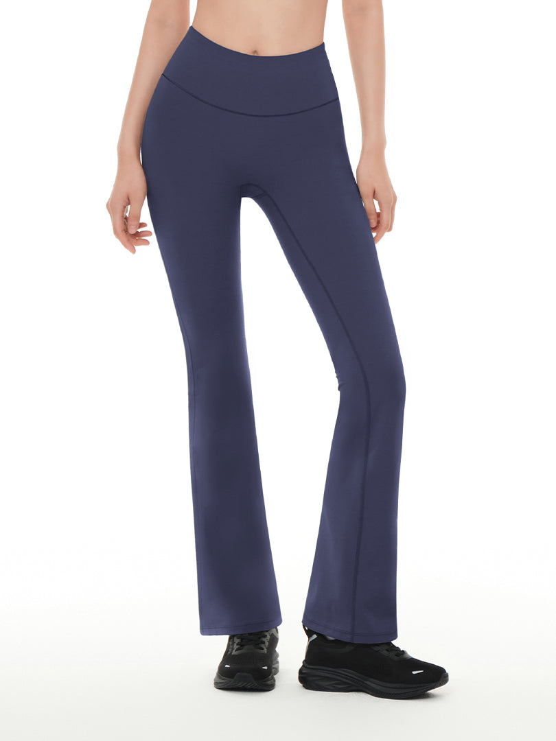 knit MOM soft flare pants | emasroom