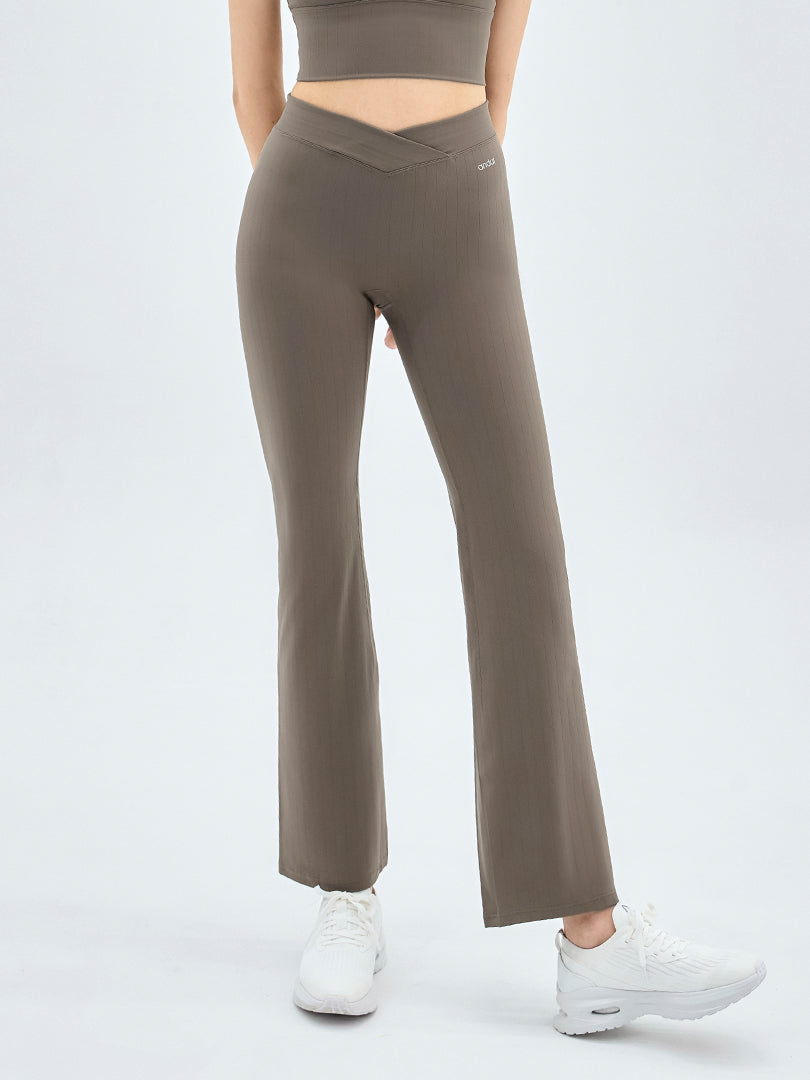 Airywin ストライプ フレアレギンス | andar JAPAN