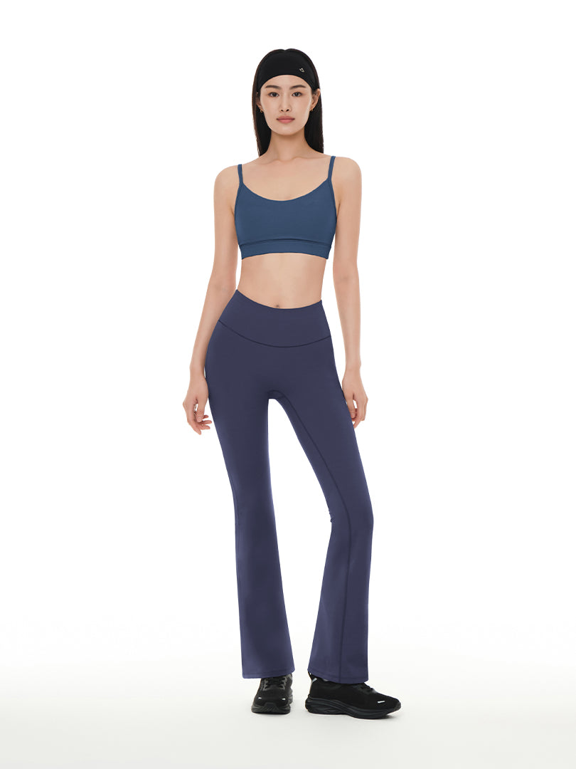 Airywin シャロン フレアレギンス (ネイビー＆グレー) | andar JAPAN