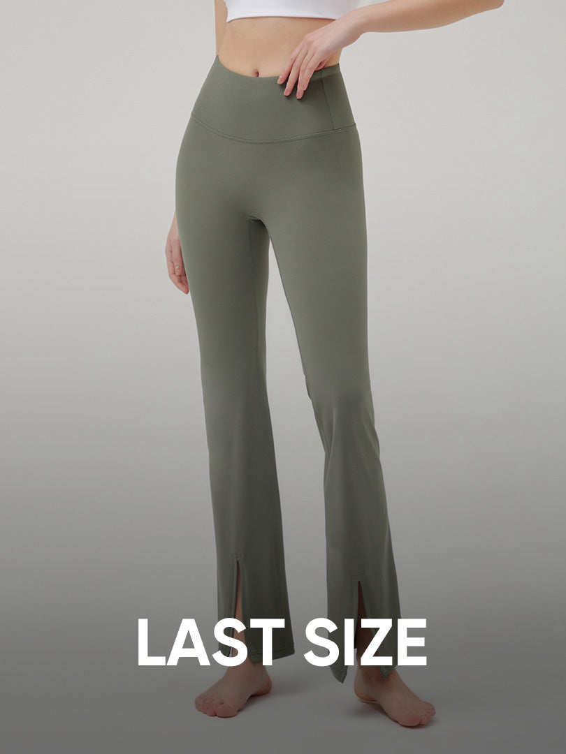 LAST SIZE] Airywin フロントスリット フレアレギンス | andar JAPAN