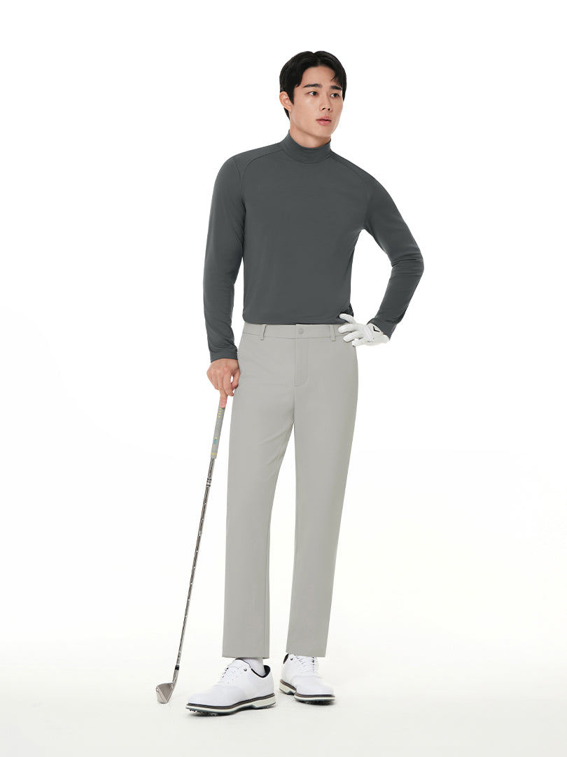 Airsolid メンズ ライト裏起毛 スラックス (バンドver / ゴルフver