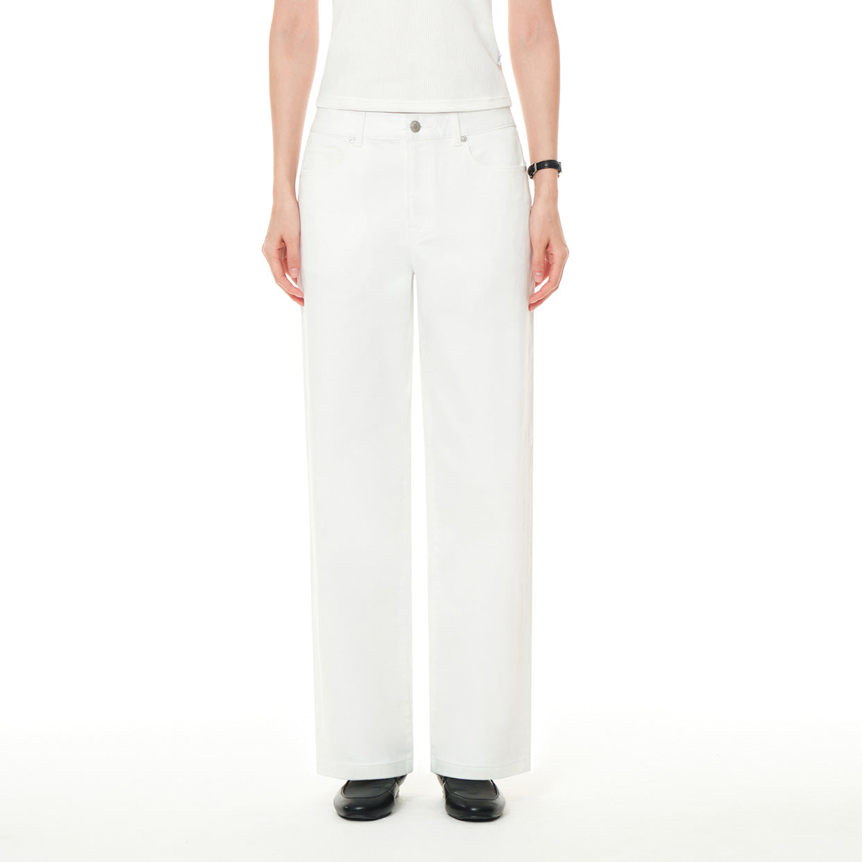 airdenim セミワイド ホワイトデニム - andar JAPAN