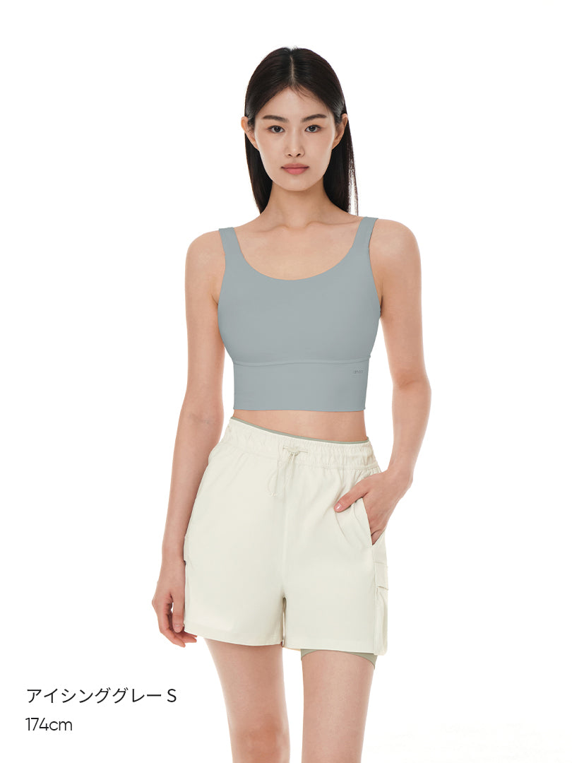 [2+1] Be-Free オールデイ クロップド スポーツブラ - andar JAPAN