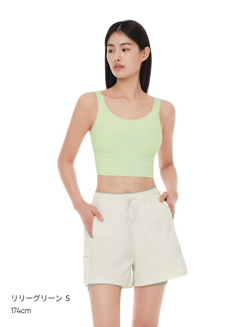 [2+1] Be-Free オールデイ クロップド スポーツブラ - andar JAPAN