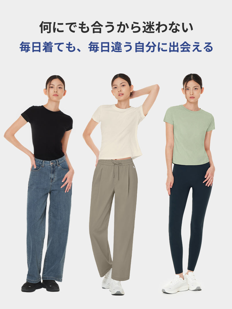 セット-NEW Airy Fit スリムフィット Tシャツ (半袖) (SUMMER) - andar JAPAN