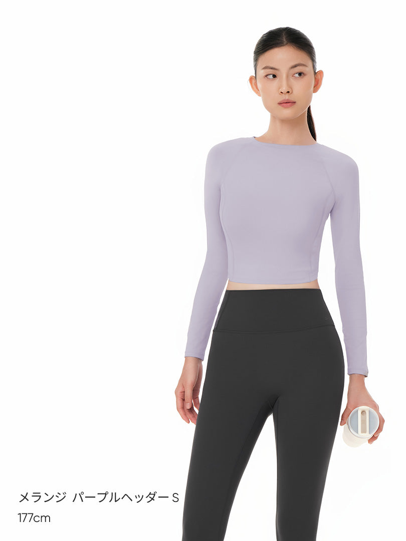 Airtouch ペース クロップド トップス (長袖) - andar JAPAN