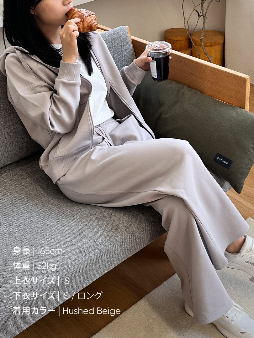 [SET] Mildmooth セットアップ(ジップアップパーカー＋ワイドパンツ)+シームレスショーツ贈呈