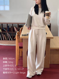 [SET] Mildmoothセットアップ(トレーナー＋ワイドパンツ)+シームレスショーツ贈呈