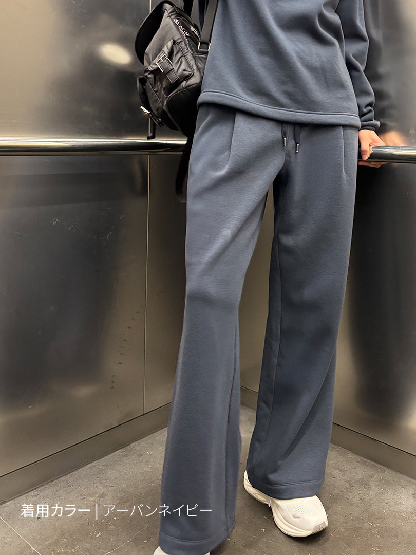 [SET] Mildmooth フリース セットアップ（カラージップアップ＋ワイドパンツ）＋シームレスショーツプレゼント - andar JAPAN