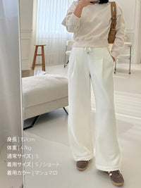 [SET] Mildmooth フリース セットアップ（カラージップアップ＋ワイドパンツ）＋シームレスショーツプレゼント - andar JAPAN