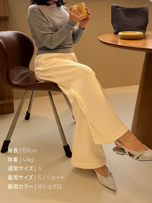 Mildmooth フリース ワイドパンツ - andar JAPAN
