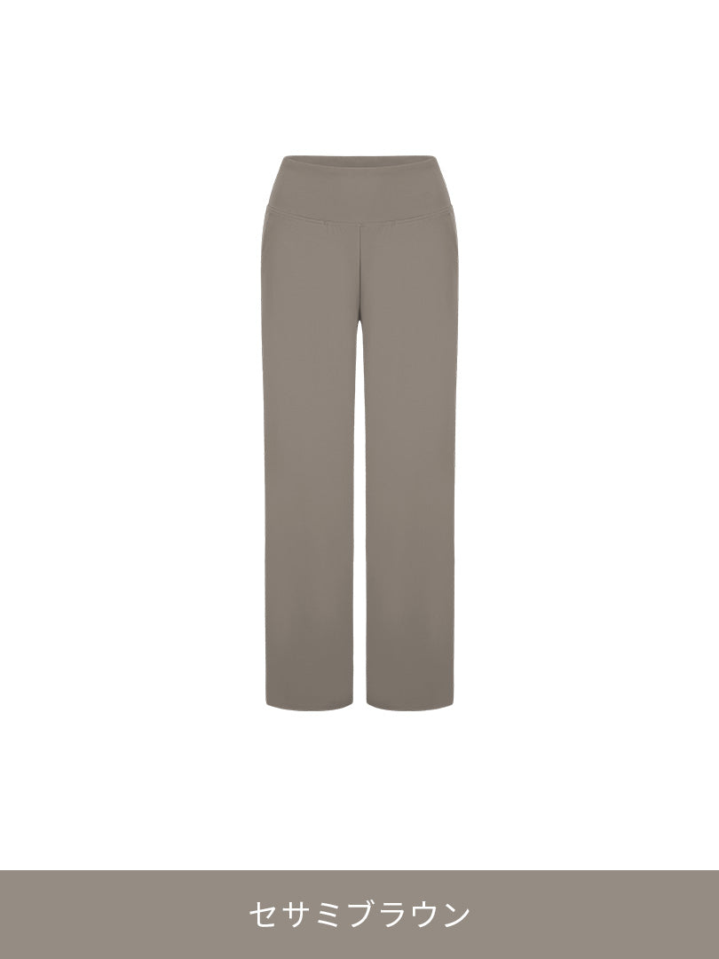 [SET] デイリー通勤セットアップ (Mildmooth スウェット+ Airywin ワイド レギンス)+シームレスショーツ贈呈 - andar JAPAN