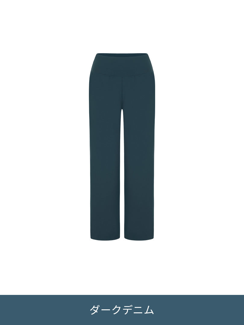 [SET] 上品なオフィスコーデセット(ロングスリーブ+Airywin ワイド レギンス) - andar JAPAN