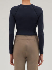 Airtouch ペース クロップド トップス (長袖) - andar JAPAN