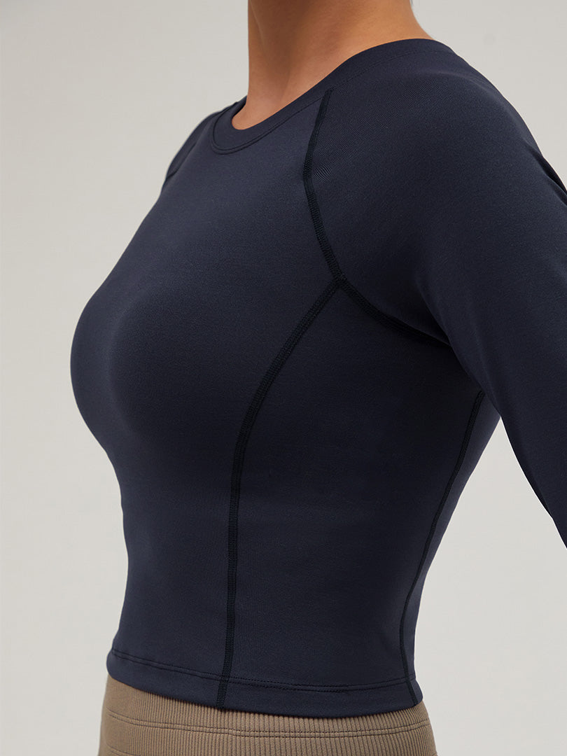 Airtouch ペース クロップド トップス (長袖) - andar JAPAN