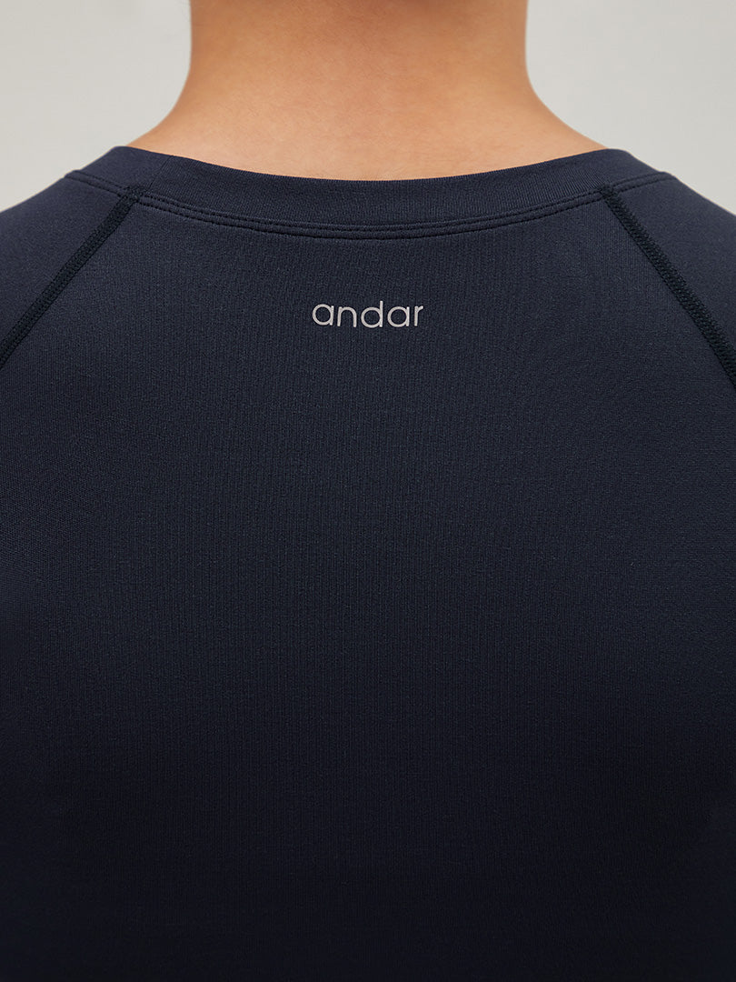 Airtouch ペース クロップド トップス (長袖) - andar JAPAN