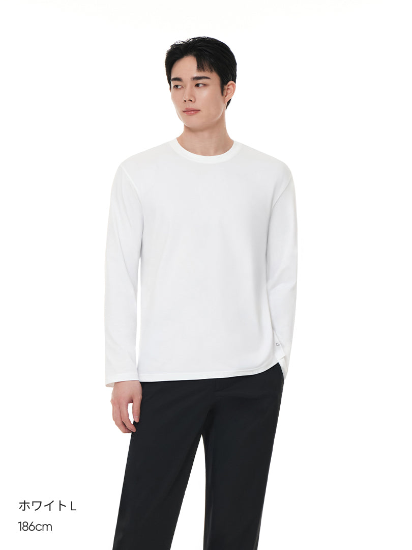 [SET] メンズアクティブウェアセットアップ (長袖) (Airy Fit Tシャツ＋Airwind ジョガーパンツ)
