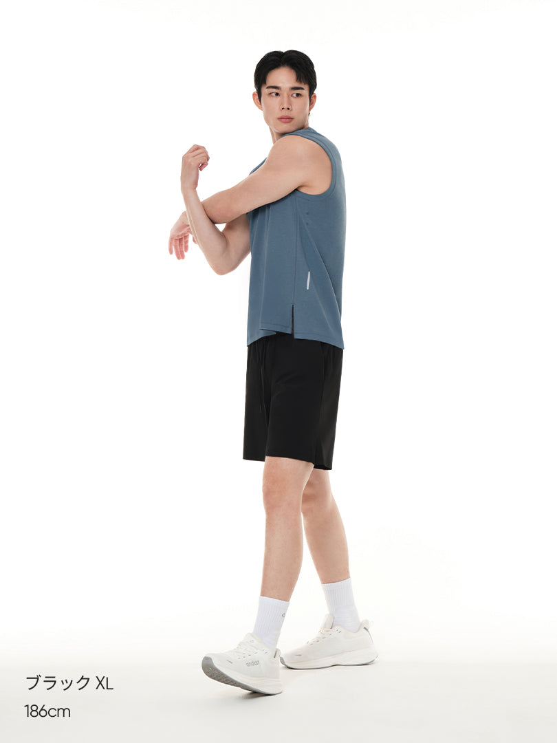 [SET] メンズ andar パフォーマンスレギンス＋ハーフパンツセット (Airst ショーツ＋Airywin レギンス)