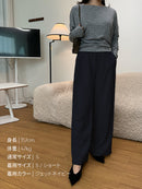 Airy Fit 裏起毛 ワイドパンツ - andar JAPAN