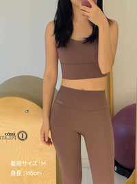 [SET] 秋のRelair セットアップ セットアップ (クロップドスポブラ＋レギンス)＋シームレスショーツ贈呈 - andar JAPAN