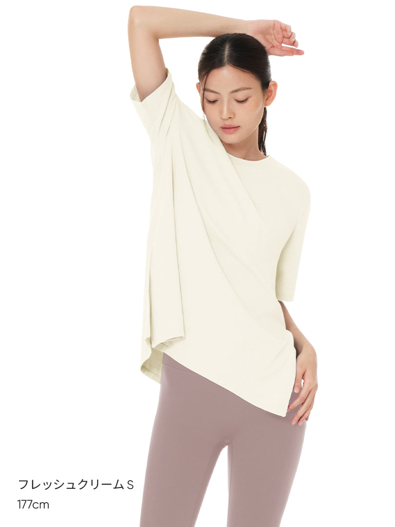 [2+1] NEW Airy Fit オーバーフィット Tシャツ (半袖) - andar JAPAN