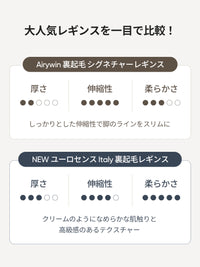 [2SET] NEW ユーロセンス Italy 裏起毛レギンス