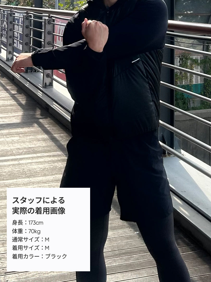 Primaloft メンズ ランニングベスト