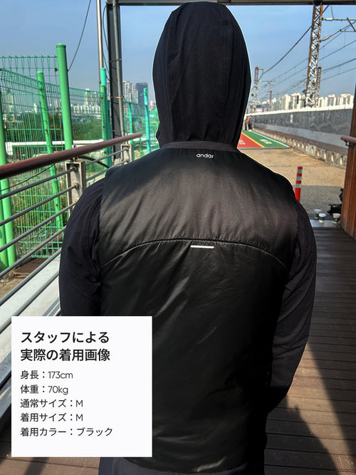 Primaloft メンズ ランニングベスト - andar JAPAN