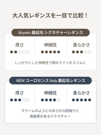 NEW ユーロセンス Italy 裏起毛レギンス