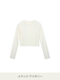 Airtouch ペース クロップド トップス (長袖) - andar JAPAN