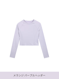 Airtouch ペース クロップド トップス (長袖) - andar JAPAN