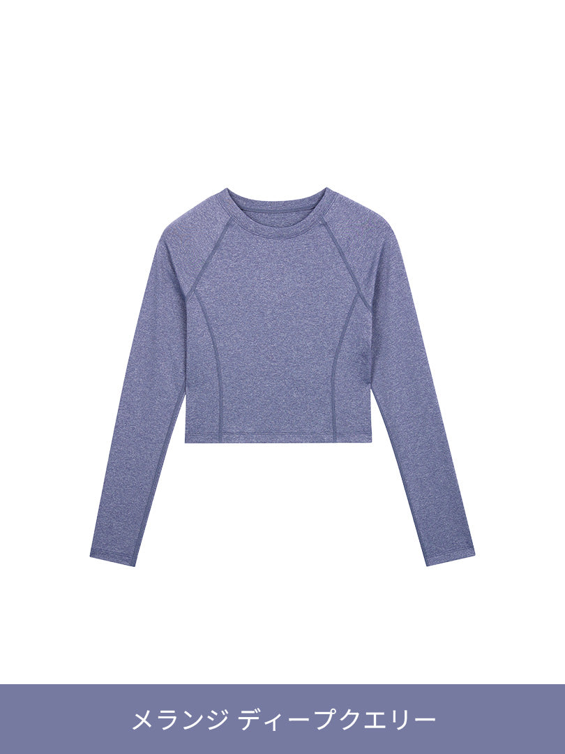 Airtouch ペース クロップド トップス (長袖) - andar JAPAN