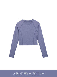 Airtouch ペース クロップド トップス (長袖) - andar JAPAN