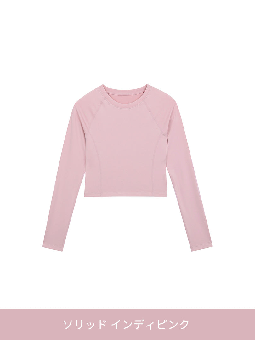 Airtouch ペース クロップド トップス (長袖) - andar JAPAN