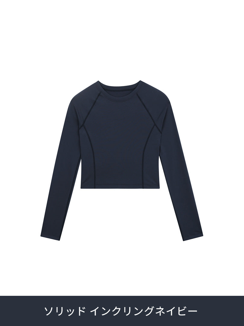 Airtouch ペース クロップド トップス (長袖) - andar JAPAN