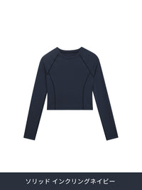 Airtouch ペース クロップド トップス (長袖) - andar JAPAN