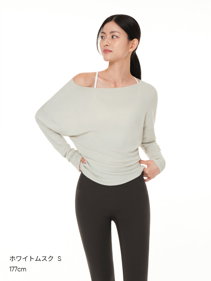 オールデイソフト ボートネックロングスリーブ - andar JAPAN
