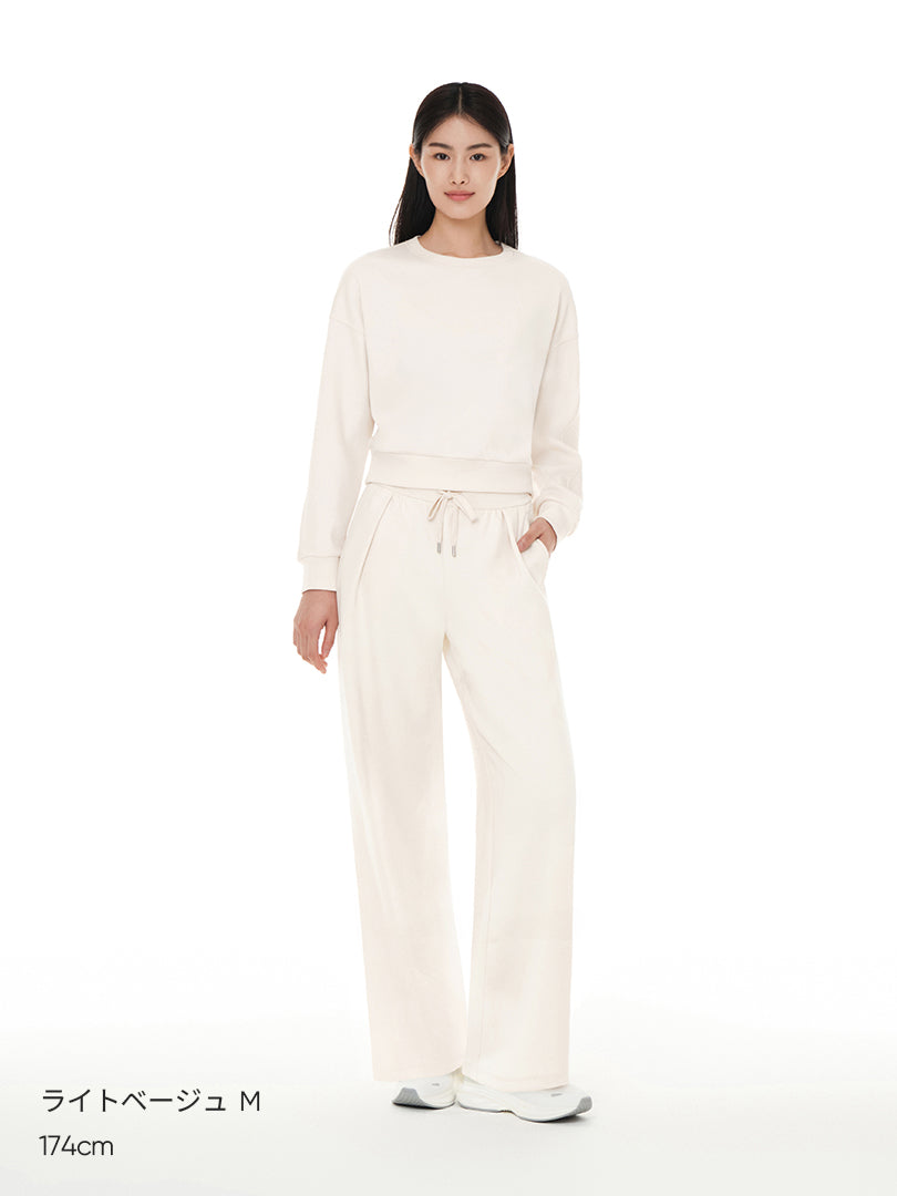 [SET] Mildmooth セットアップ  (ポロスウェット+ワイドパンツ)+シームレスショーツ贈呈 - andar JAPAN