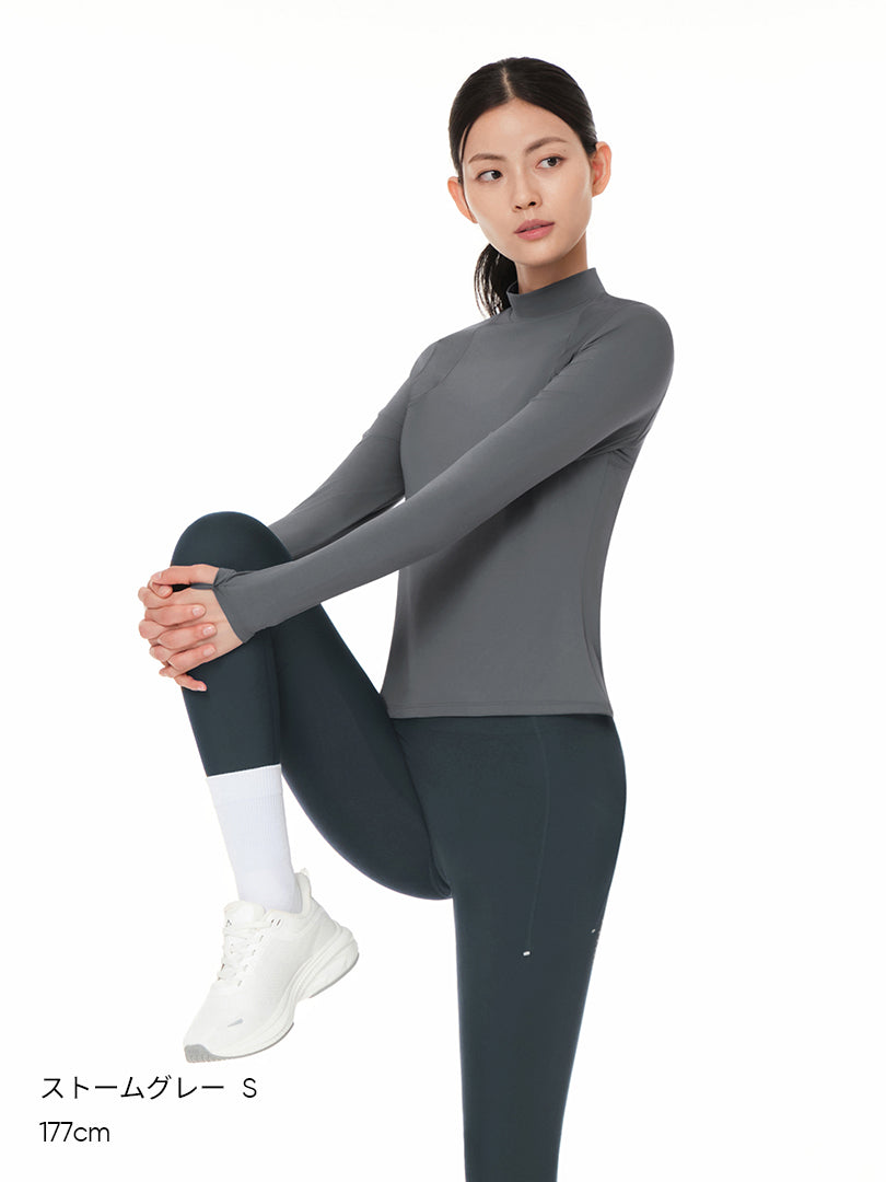 ハーフネックトップス (長袖) - andar JAPAN