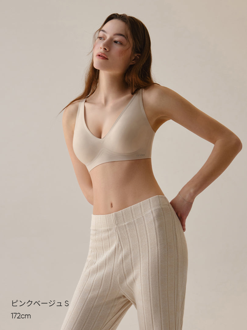 [2SET] andar オールデイフィット CDE ブラ (パッド一体型 / 2タイプ選択可能)&ショーツ - andar JAPAN