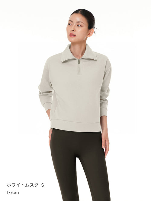 Airy Fit 裏起毛襟付きジップアップ - andar JAPAN
