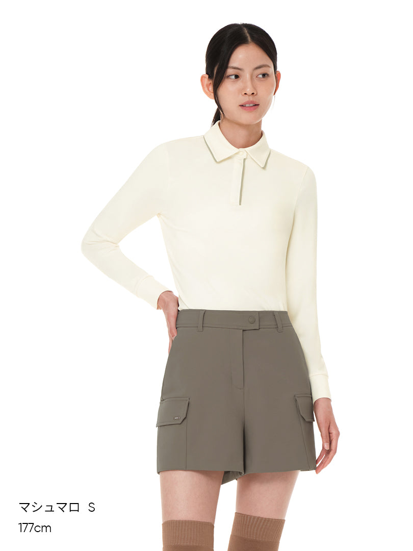 Active Warm プラス ポイント ポロ ロングスリーブ