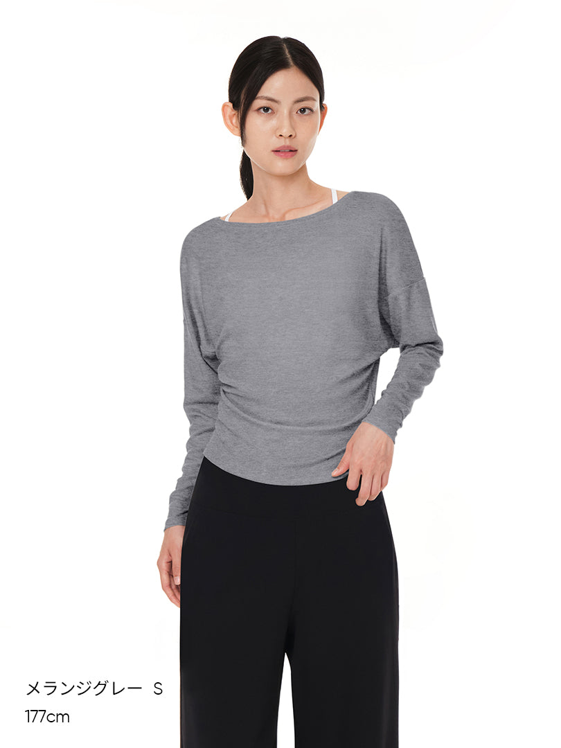 オールデイソフト ボートネックロングスリーブ - andar JAPAN