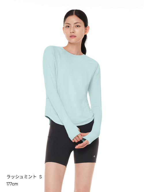 ライトブースト ポケット ランニング Tシャツ (長袖) - andar JAPAN